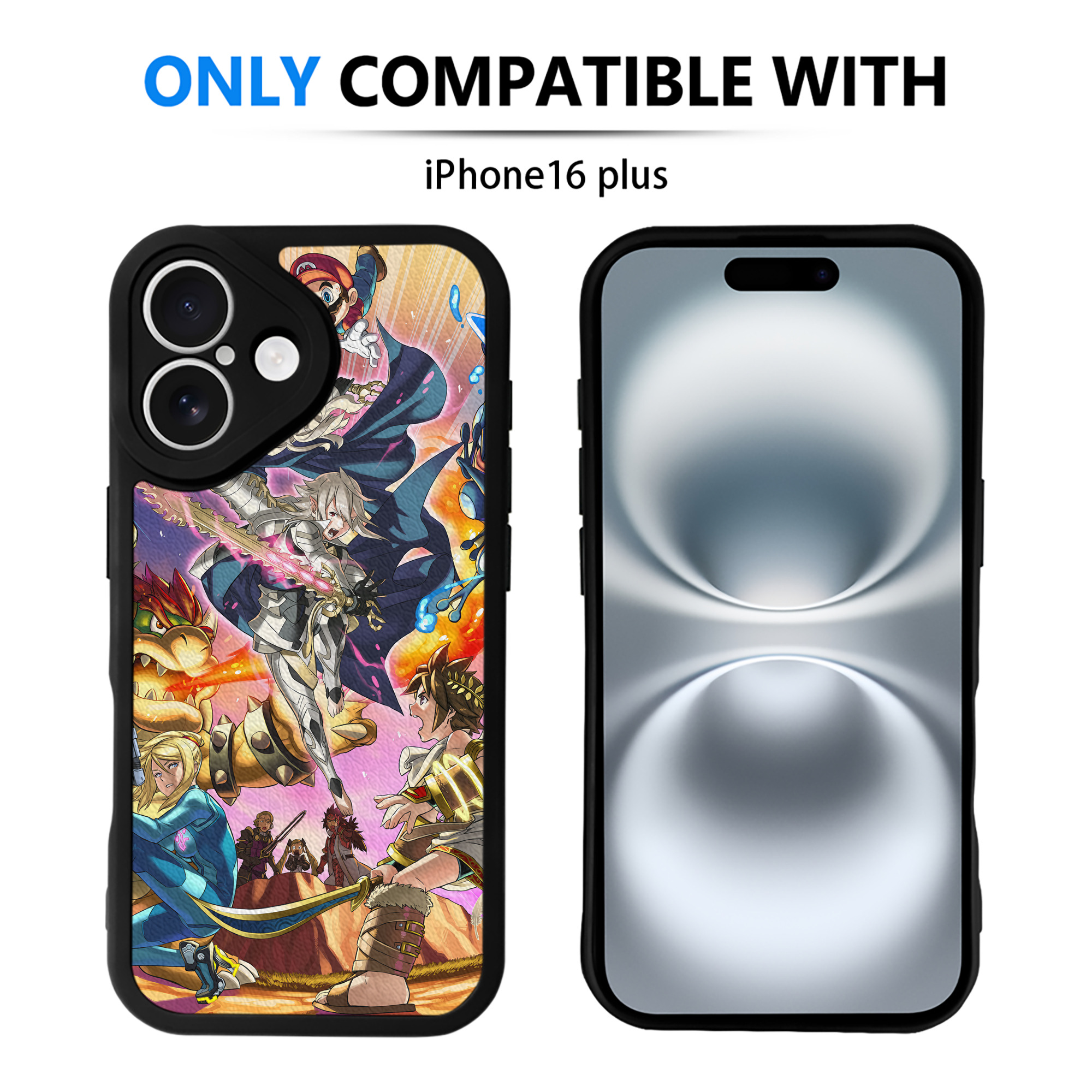 （画像用） ポケットモンスター Pokémon 【iPhone 16シリーズ対応】シリコンスマホケース（レザー調） 材質：シリコン